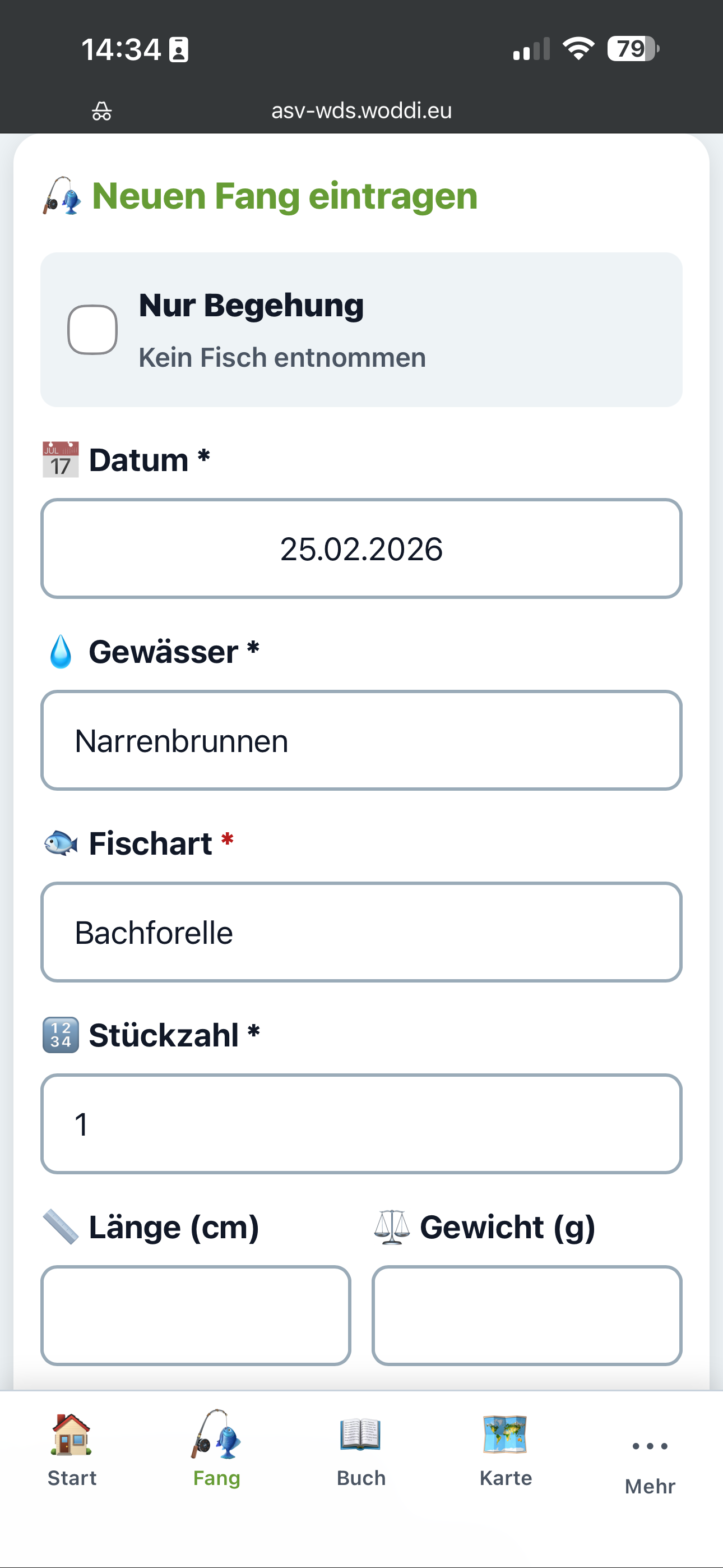 Maske Neuer Fang in der ASV App